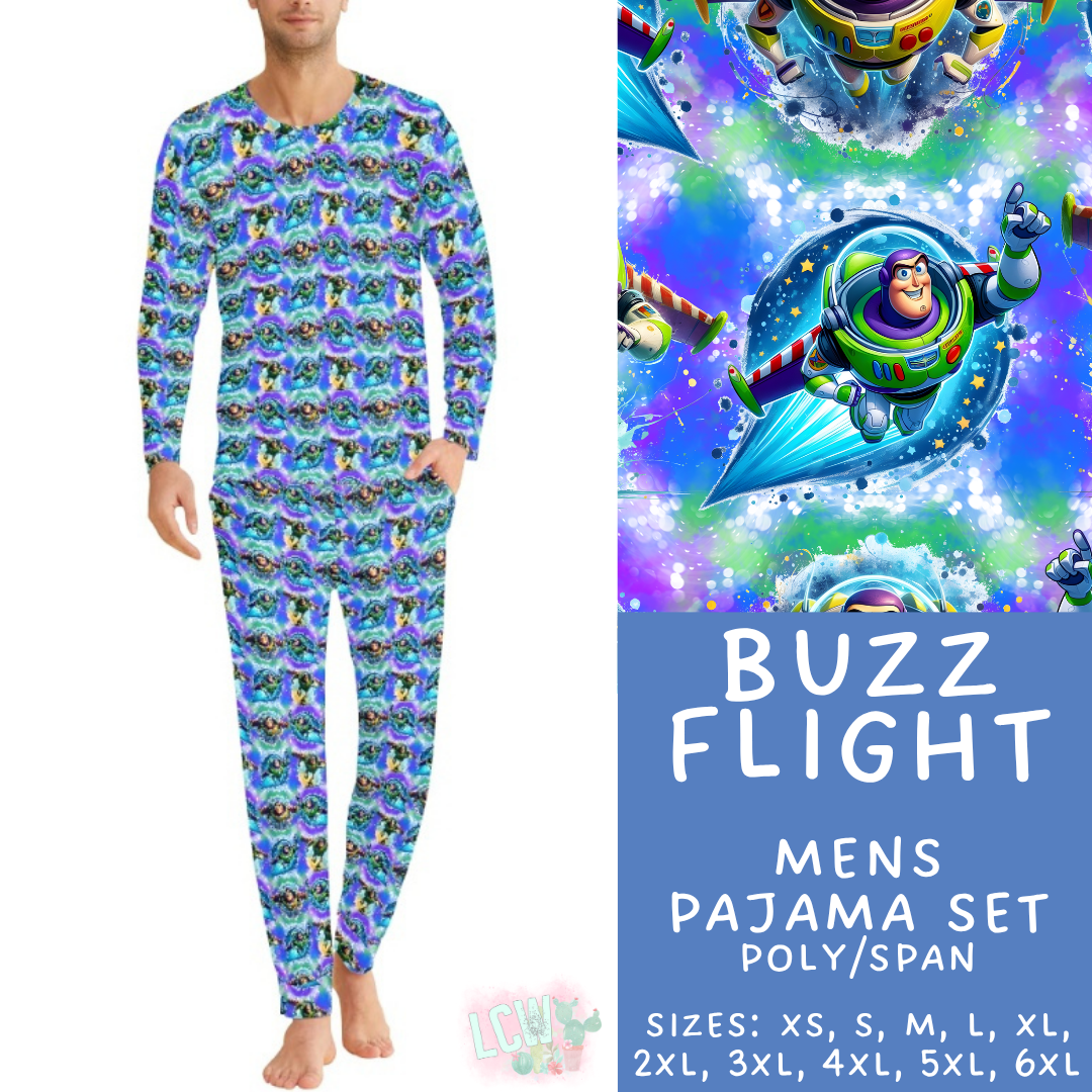 Batch #587 - Family Pajamas 2 - Closes 9/18 - ETA mid Nov - Buzz Flight Men's Pajama Set