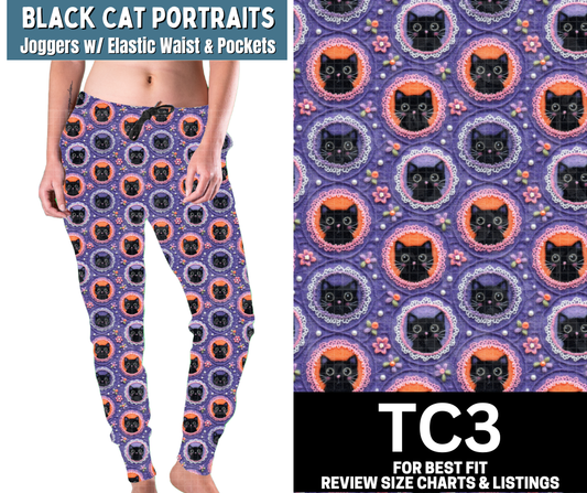 Black Cat Portraits Joggers