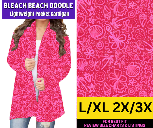 Bleach Beach Doodle Pocket Cardigan