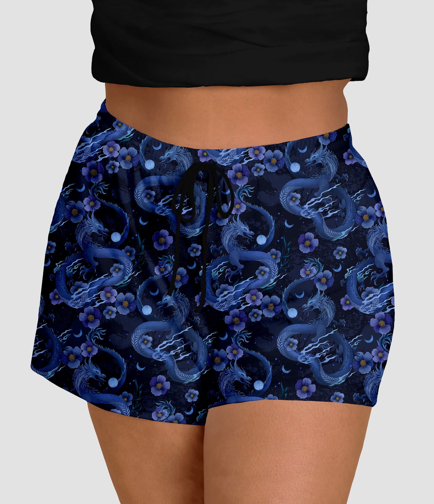 RTS - Blue Mystic Dragon Jogger Shorts