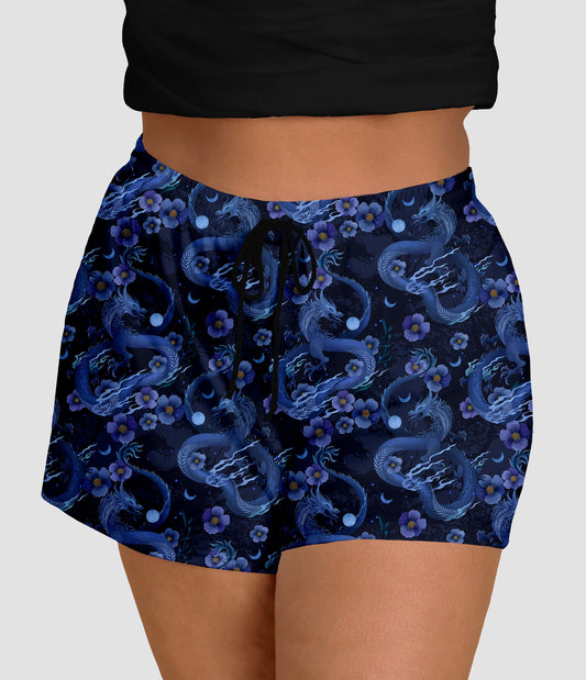 RTS - Blue Mystic Dragon Jogger Shorts