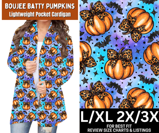 Boujee Batty Pumpkins Pocket Cardigan