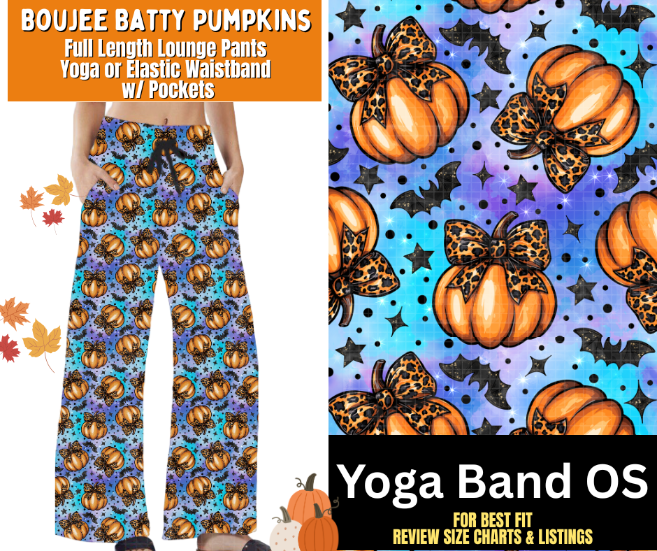 Boujee Batty Pumpkins Full Length Lounge Pants