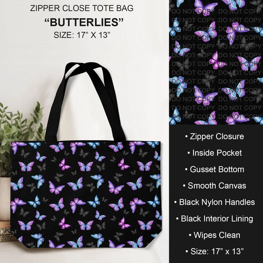 B232 - Preorder Butterflies Tote Bag (Closes 6/04. ETA: late July)