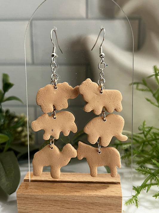 Animal Crackers- Hook Earring