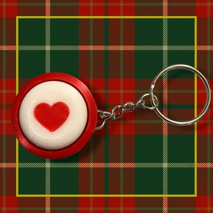 Peppermint Candy Keychain- Fidget Clicker- 3D Printed - Christmas