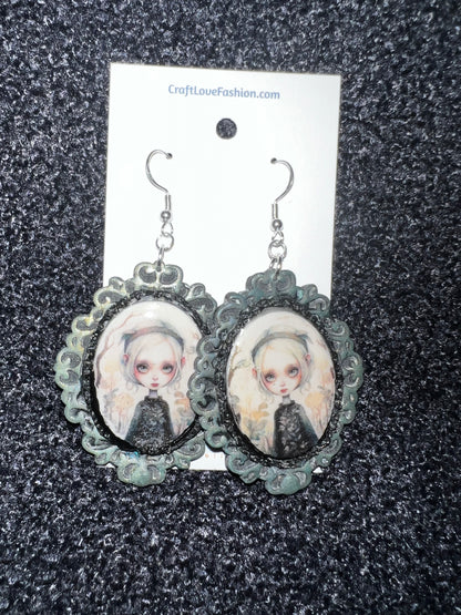 Cordelia Cameo- Hook Earring