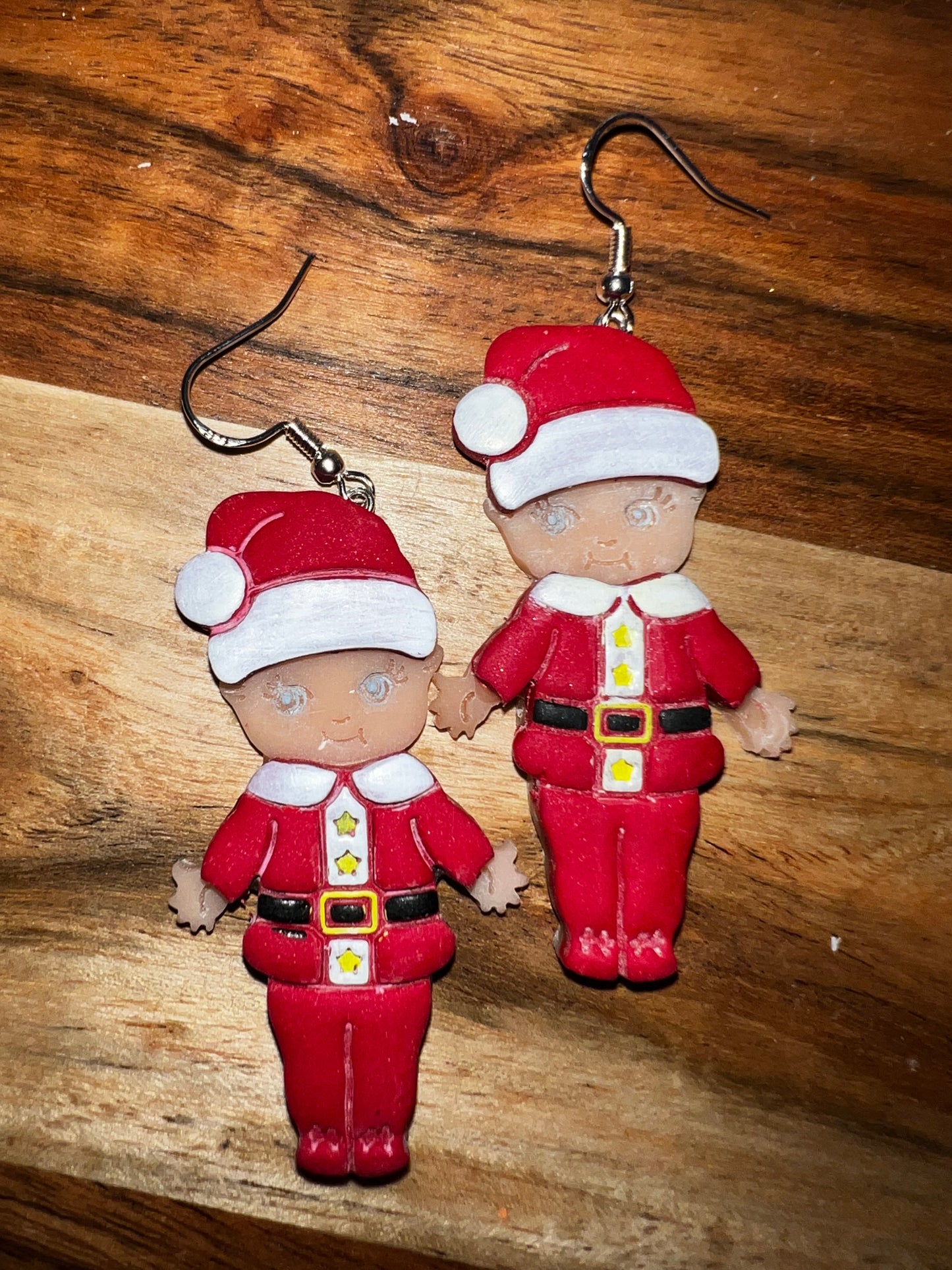 Santa Kewpie Doll- Merry Collection- Hook Earring