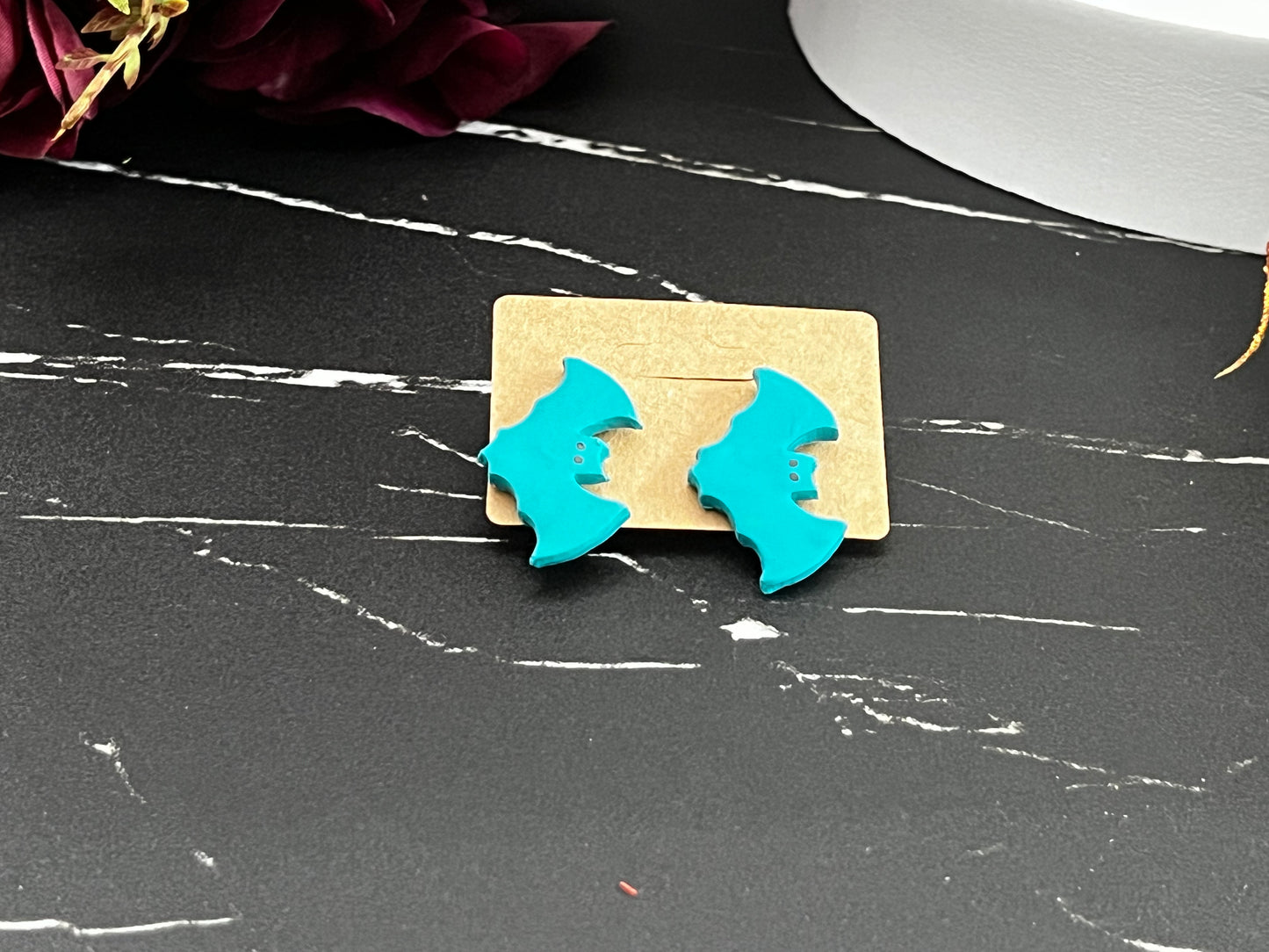 Blue Batties Spooky Stud Earrings