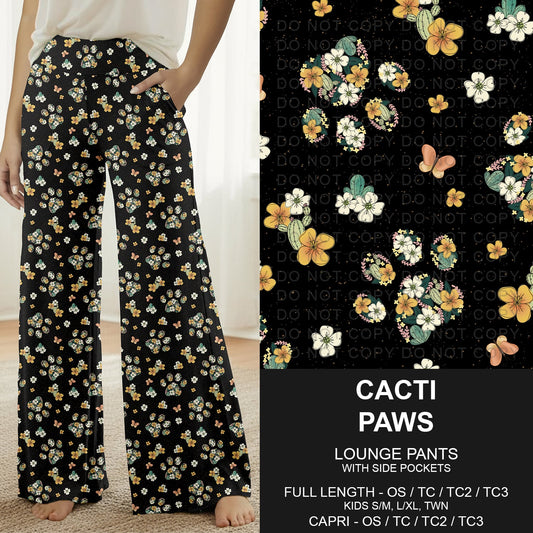 B296 - Preorder Cacti Paws Lounge Pants (Closes 6/21. ETA: late Aug.)