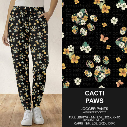 B296 - Preorder Cacti Paws Joggers (Closes 6/21. ETA: late Aug.)