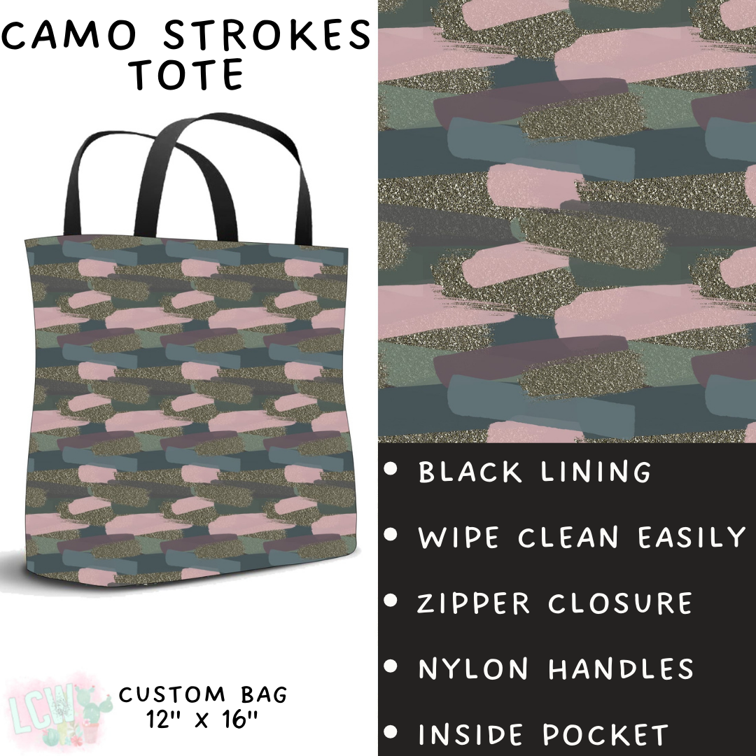 Batch #294 - Brush Strokes - Closes 2/26 - ETA mid/late April - Camo Strokes Tote