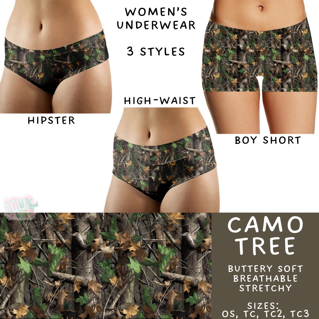 Ready to Ship - Camo Tree Women's Underwear - High Waist - TC3