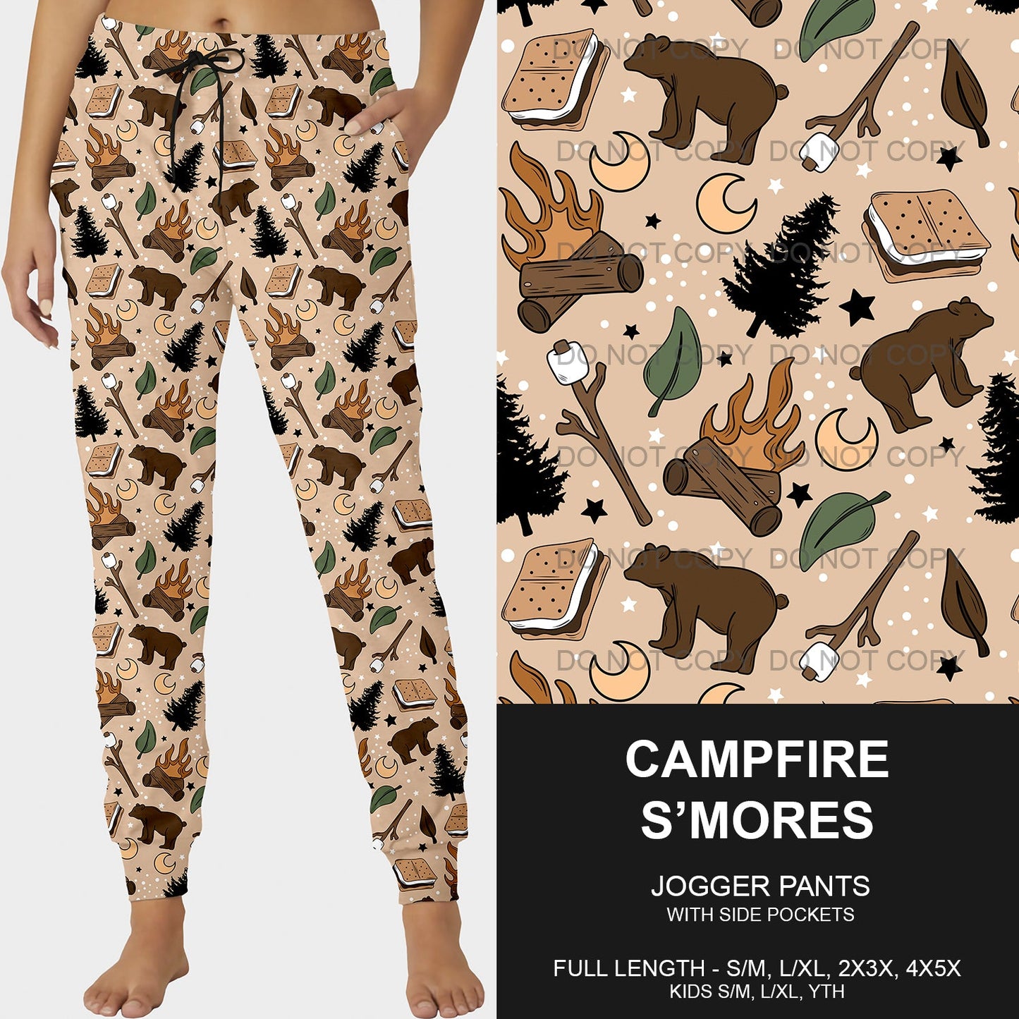 B214 - Preorder Campfire S'mores Joggers (Closes 2/23. ETA mid May)