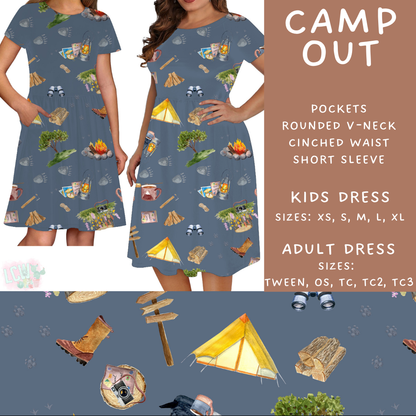 Batch #468 - Fun Run 18 - Closes 12/26 - ETA late Feb - Camp Out Adult & Kids Dresses