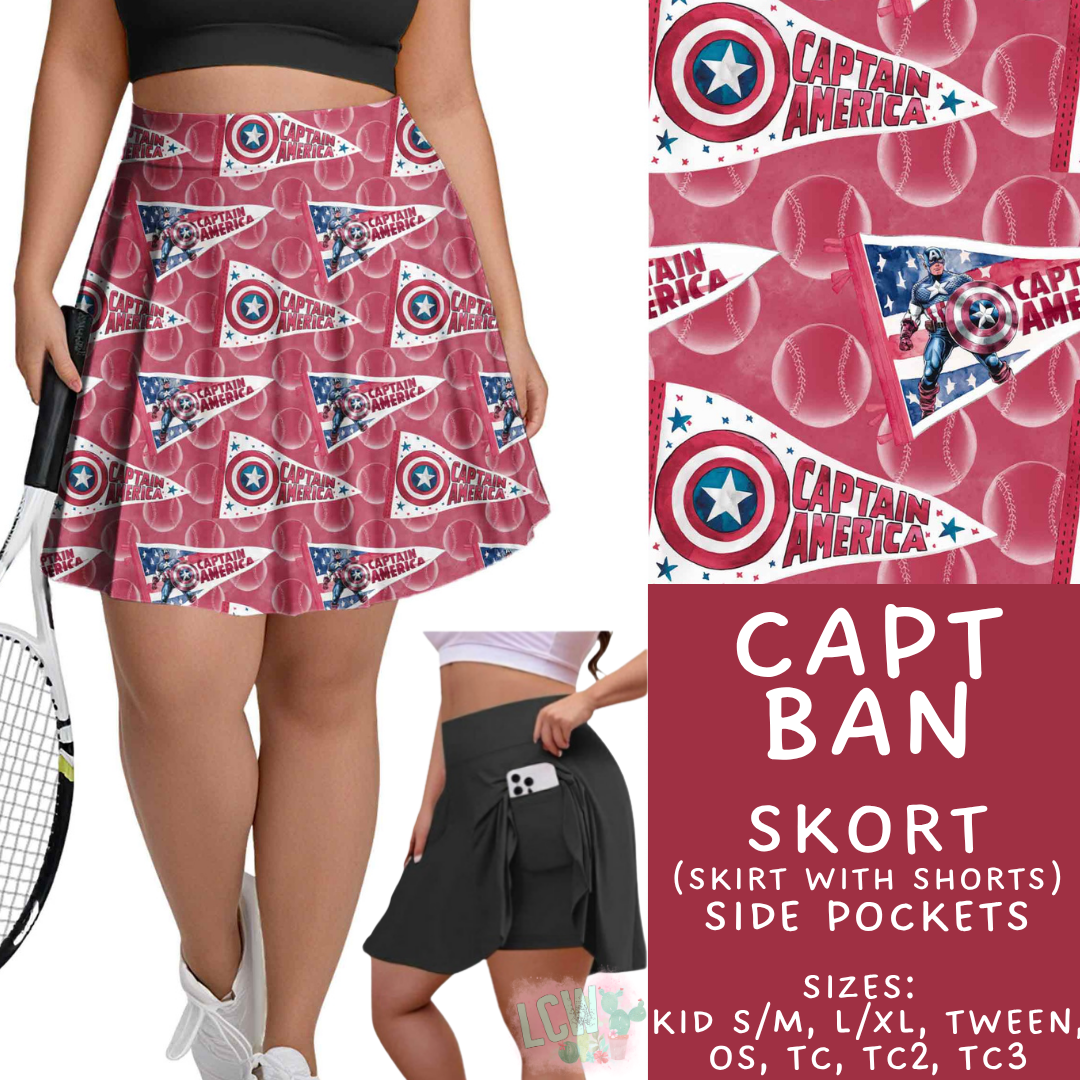 Batch #542 - Pennant Banner Collection - Closes 6/12 - ETA mid August - Capt Ban Skort