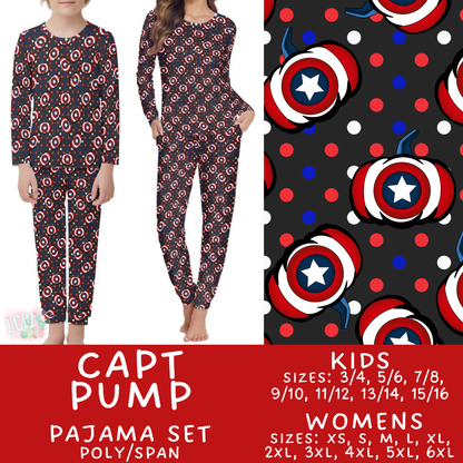 Batch #580 - Fall Family Pajamas 2 - Closes 9/4 - ETA early Nov - Capt Pump Women's & Kid's Pajama Set