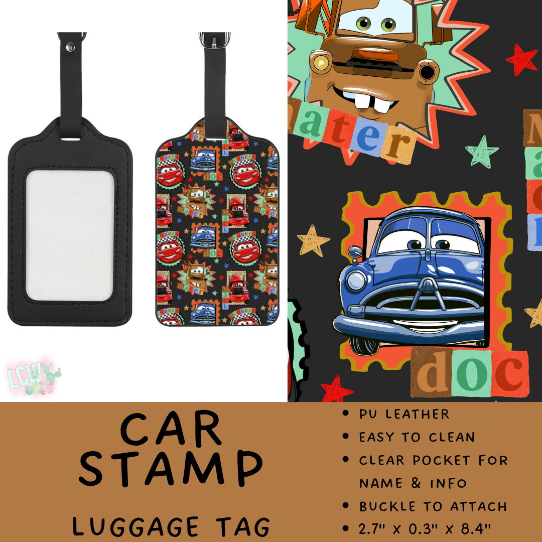 Batch #609 - Travel Collection 2 - Closes 11/6 - ETA early Jan - Car Stamp Luggage Tag