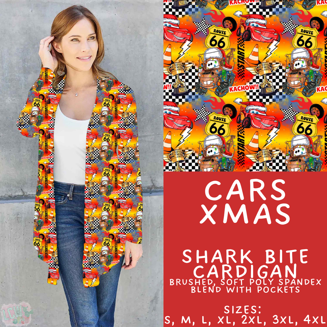 Batch #558 - Magical Character Christmas - Closes 7/20 - ETA mid/late Sept - Cars Xmas Cardigan