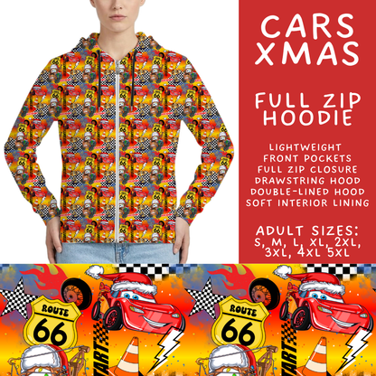 Batch #558 - Magical Character Christmas - Closes 7/20 - ETA mid/late Sept - Cars Xmas Full Zip Hoodie