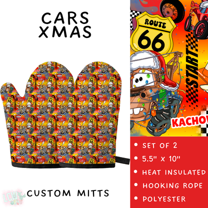 Batch #591 - Baking Spirits Bright 3 - Closes 9/28 - ETA mid/late Nov - Cars Xmas Oven Mitts