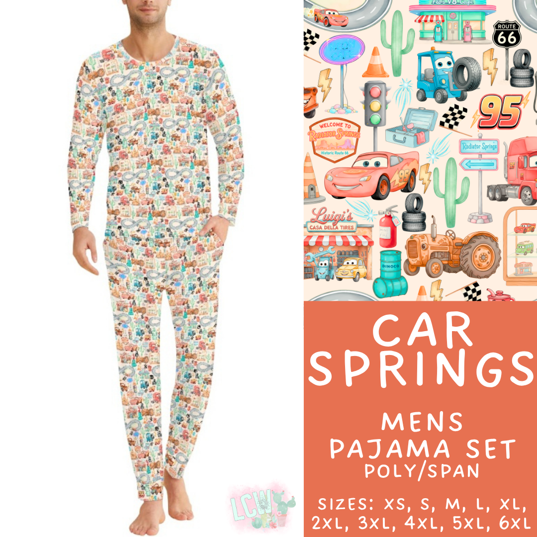 Batch #590 - Magical Family Pajamas - Closes 9/18 - ETA mid Nov - Car Springs Men's Pajama Set