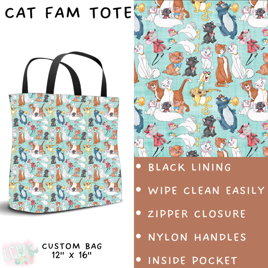 Batch #277 - December Request Run - Closes 1/27 - ETA late March - Cat Fam Tote