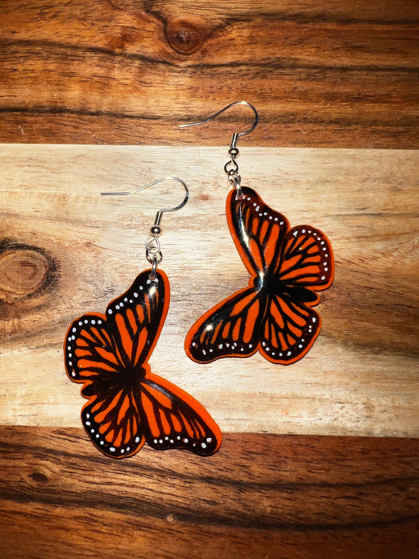 Monarch Butterflies-  Hook Earring