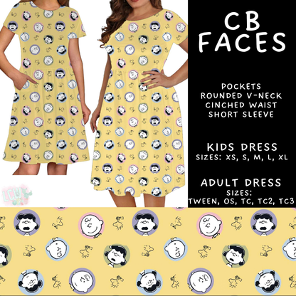 Batch #601 - Cool Characters 19 - Closes 10/21 - ETA mid Dec - CB Faces Adult & Kids Dresses