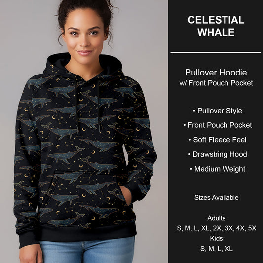 B266 - Preorder Celestial Whale Pullover Hoodie (Closes 12/17. ETA late Feb.)
