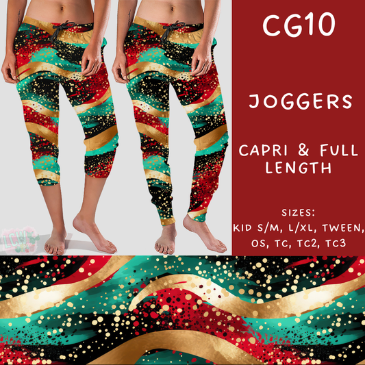 Batch #227 - Christmas Glitter - Closes 10/30 - ETA early/mid Dec - CG10 Full and Capri Length Joggers