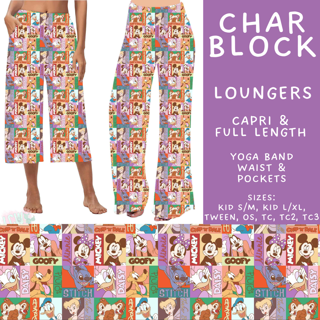 Batch #585 - Magical Faves 24 - Closes 9/14 - ETA mid Nov - Char Block Capri and Full Length Loungers