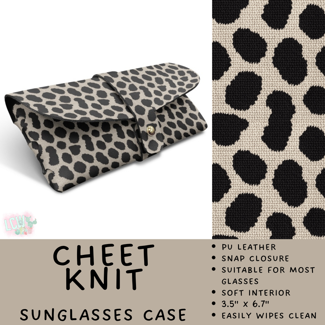 Batch #609 - Travel Collection 2 - Closes 11/6 - ETA early Jan - Cheet Knit Sunglasses Case