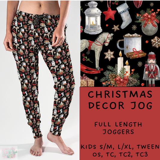 Batch #222 - Comfy Christmas - Closes 10/23 - ETA early Dec- Christmas Decor Full and Capri Length Joggers