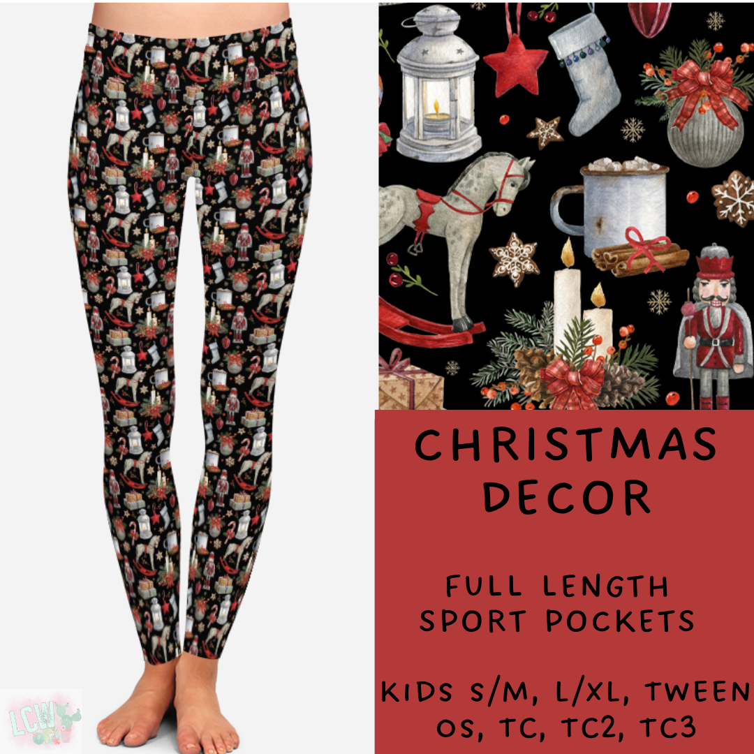 Ready To Ship - Christmas Decor Leggings & Capris