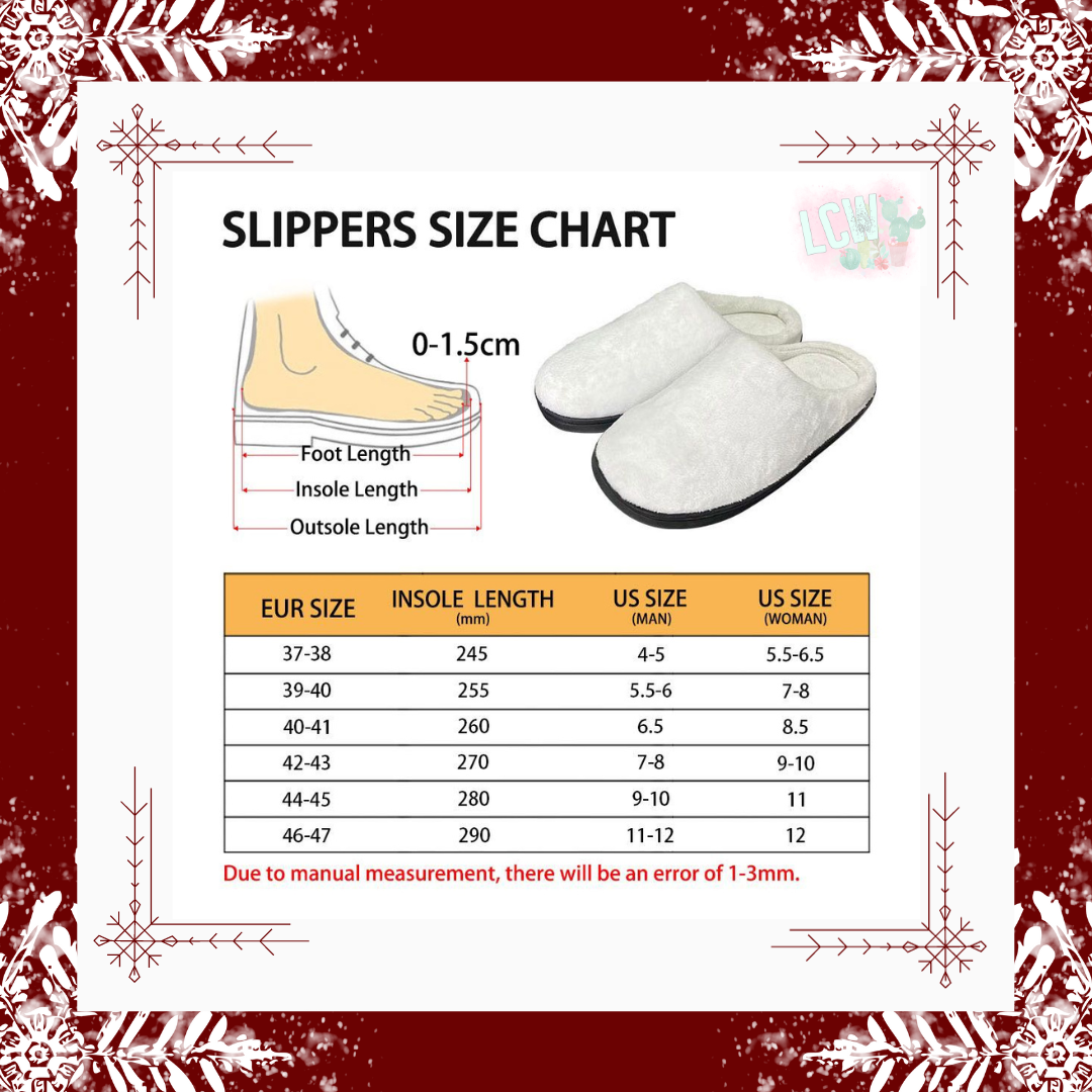 Batch #221 - Comfy Christmas Slippers - Closes 10/23 - ETA early Dec - Christmas Train Slippers