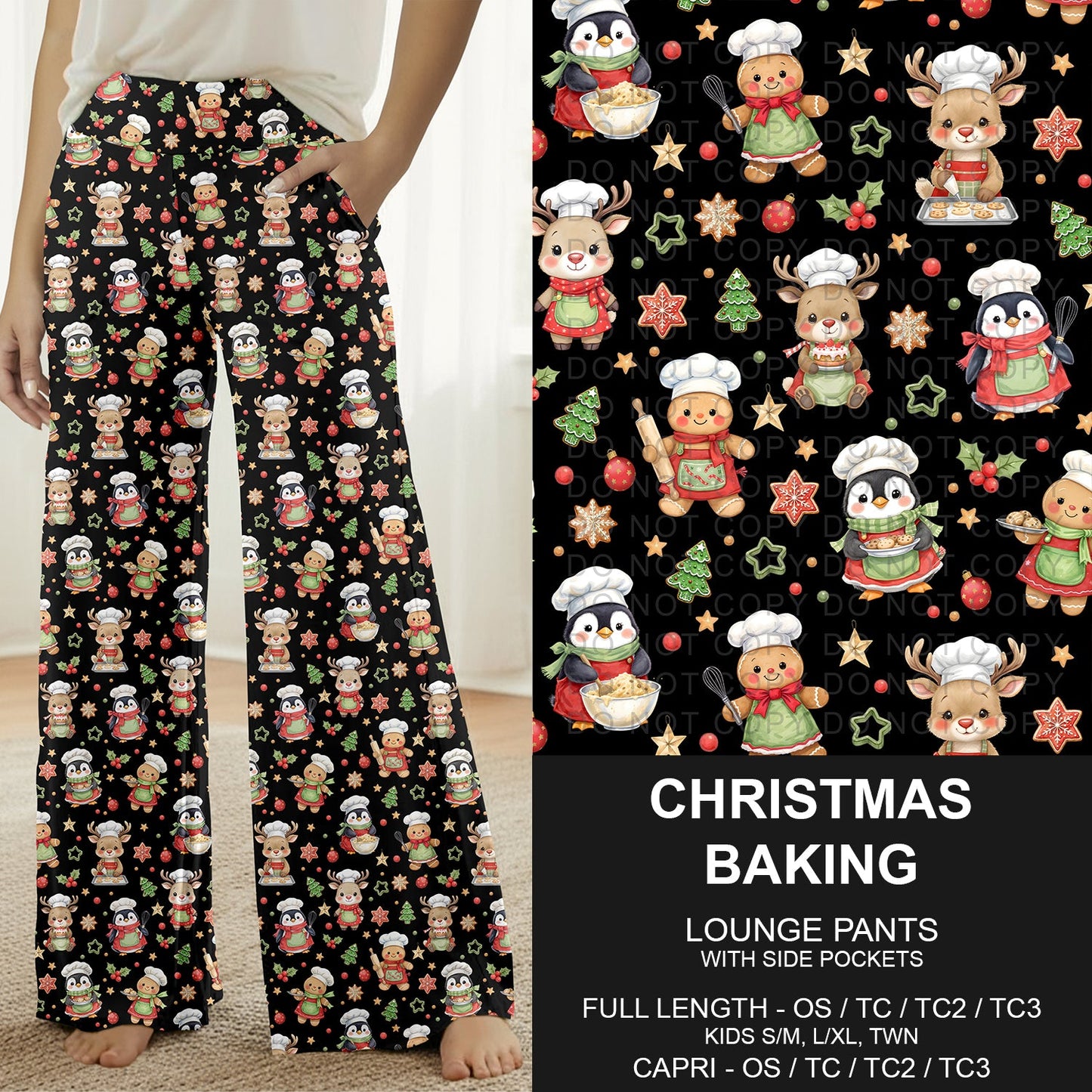 B311 - Preorder Christmas Baking Lounge Pants (Closes 9/06. ETA: mid Nov.)