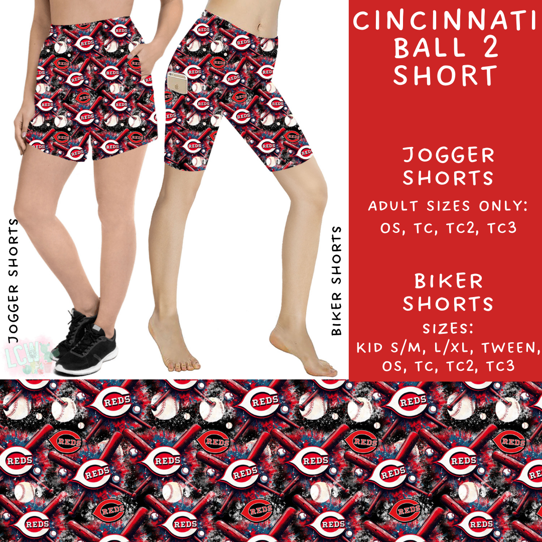 Ready To Ship - Cincinnati Ball 2 Biker Shorts - TC2