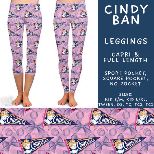 Batch #542 - Pennant Banner Collection - Closes 6/12 - ETA mid August - Cindy Ban Full and Capri Length Leggings