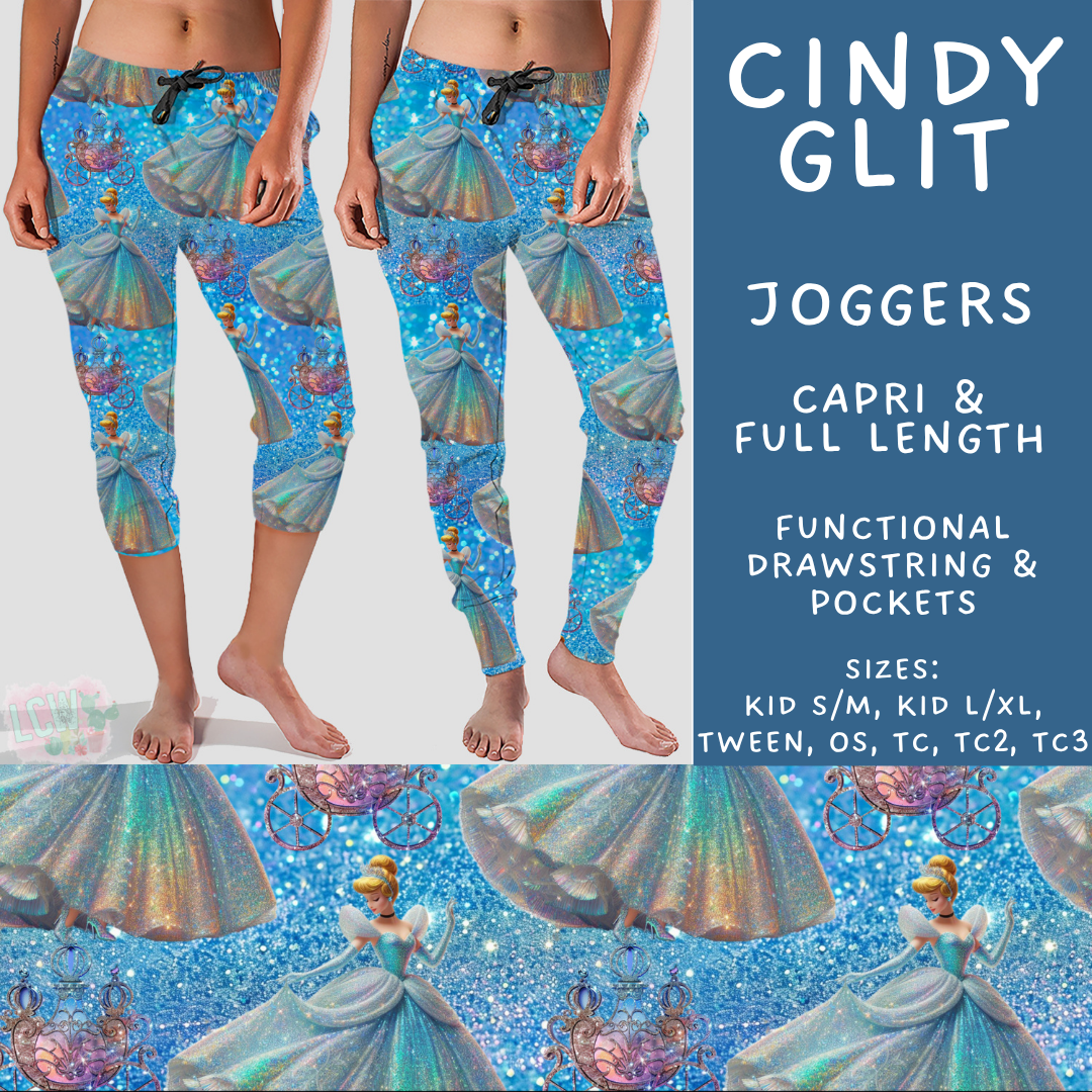 Batch #557 - Princess Glitter - Closes 7/17 - ETA mid Sept - Cindy Glit Full and Capri Length Joggers