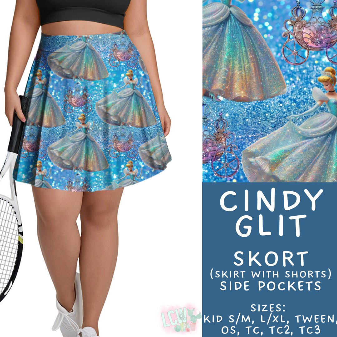 Batch #557 - Princess Glitter - Closes 7/17 - ETA mid Sept - Cindy Glit Skort