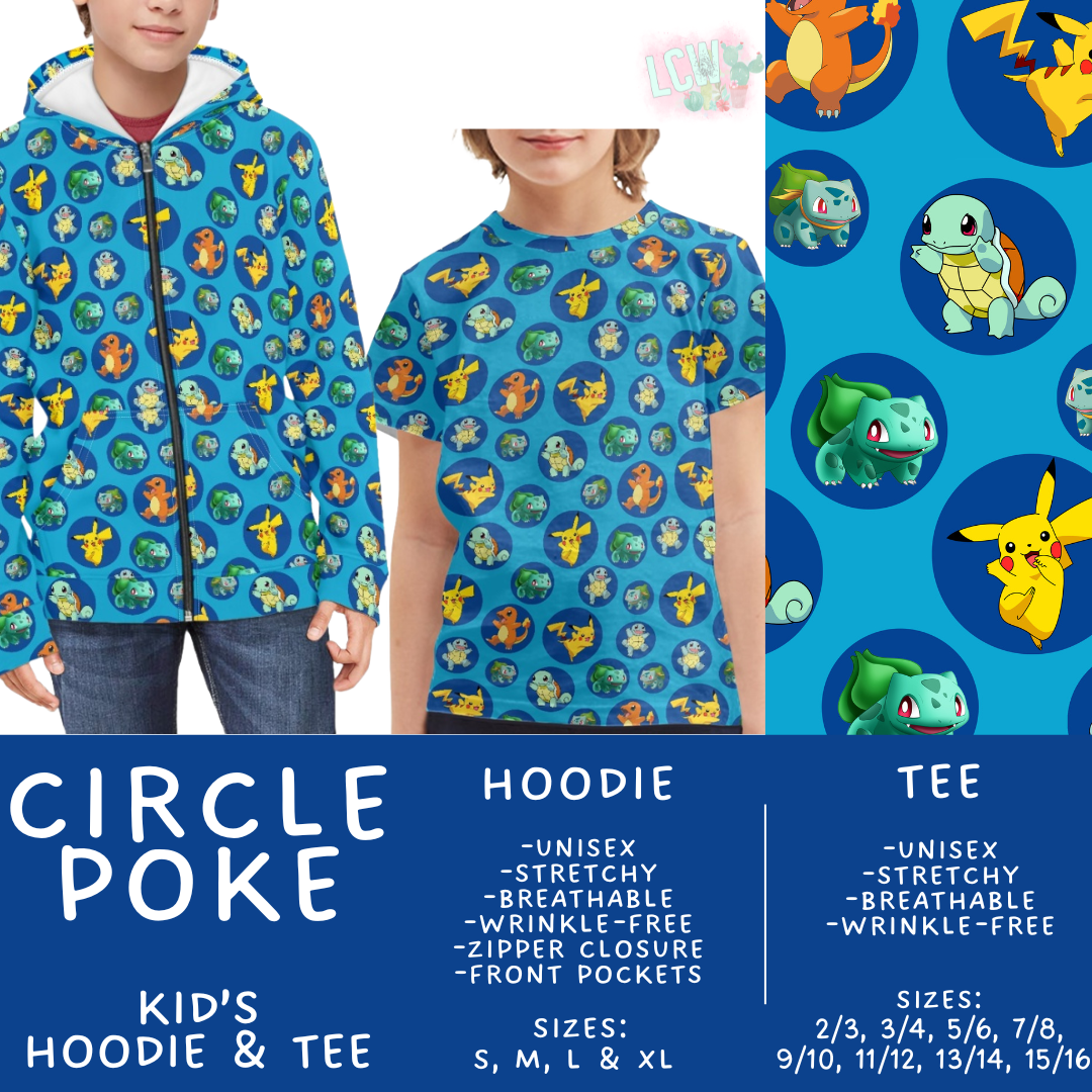 Batch #563 - Made for Play Collection - Closes 7/31 - ETA late Sept - Circle Poke Kid's Unisex Hoodie & Tee