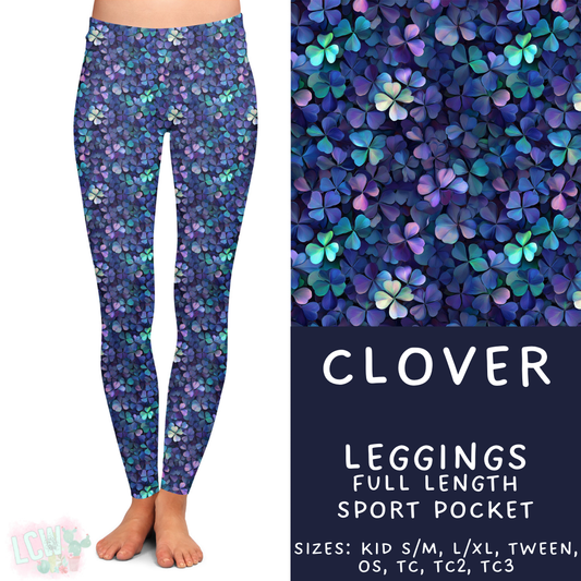 Batch #464 - Lucky Charm Collection - Closes 12/17 - ETA early Feb - Clover Full Length Leggings