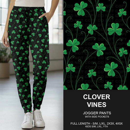 B268 - Preorder Clover Vines Joggers (Closes 12/28. ETA mid Feb.)