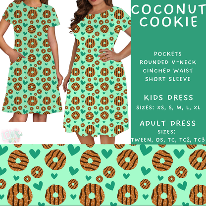 Batch #610 - Cookie Dealer 3 - Closes 11/9 - ETA early Jan - Coconut Cookie Women's & Girls Dresses