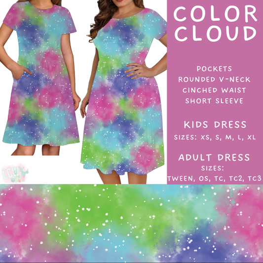 Batch #468 - Fun Run 18 - Closes 12/26 - ETA late Feb - Color Cloud Adult & Kids Dresses