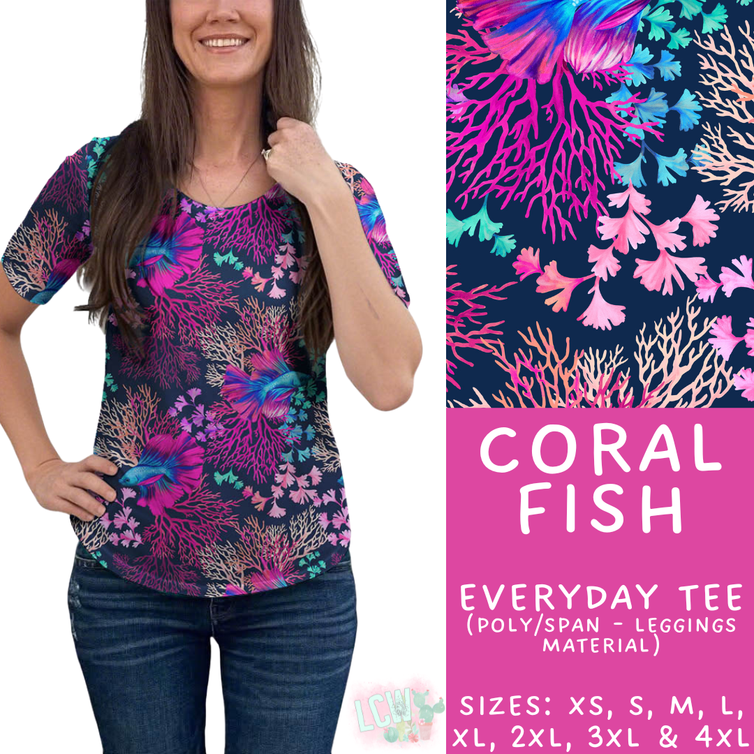 Batch #530 - Sea Life - Closes 5/15 - ETA mid July - Coral Fish Everyday Tee