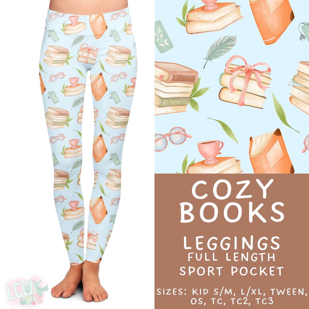 Batch #468 - Fun Run 18 - Closes 12/26 - ETA late Feb - Cozy Books Full Length Leggings