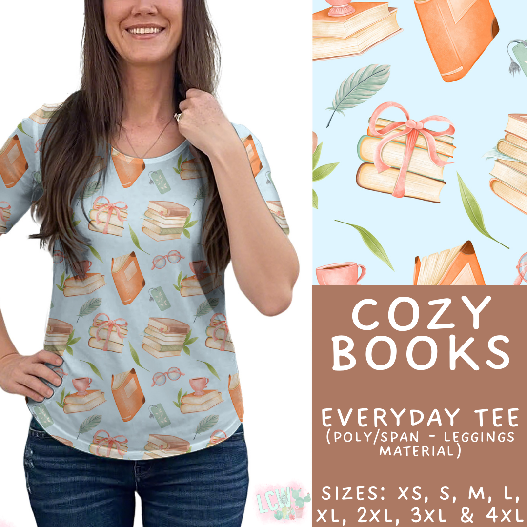 Batch #468 - Fun Run 18 - Closes 12/26 - ETA late Feb - Cozy Books Everyday Tee