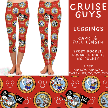 Batch #578 - July Request Run - Closes 8/31 - ETA late October - Cruise Guys Full and Capri Length Leggings